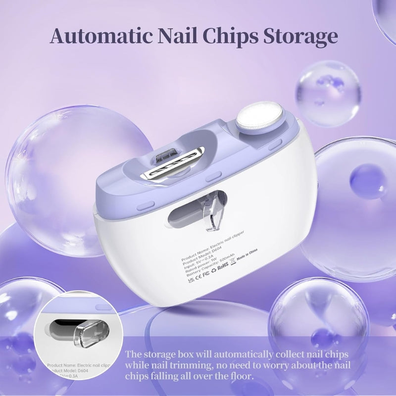 NailPro™ – 3-in-1 Electric Nail Clipper & Polisher with LED Light
