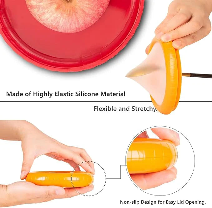FreshMate™ – Reusable Silicone Food Saver Set | Seal, Store & Save — Without the Waste