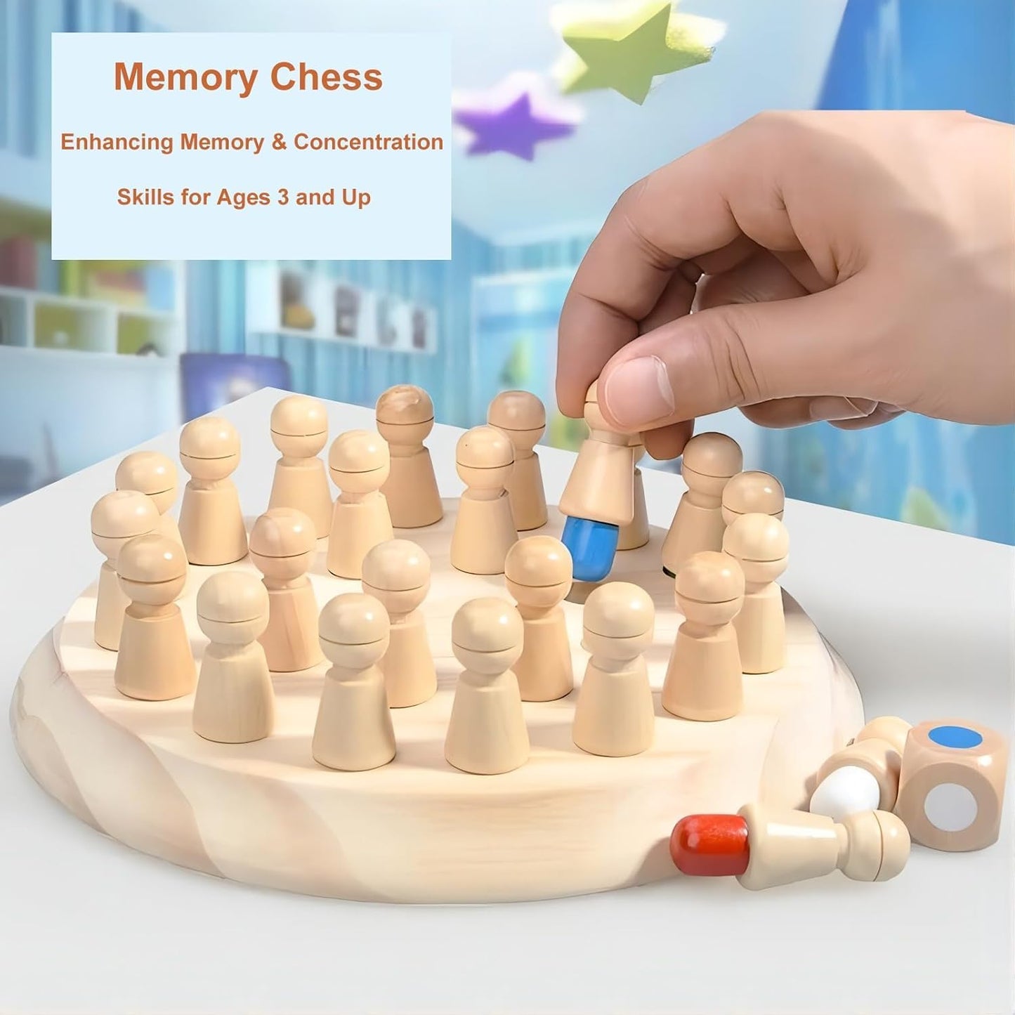 MemoryMaster™ Color Chess Makes Every Move Count!