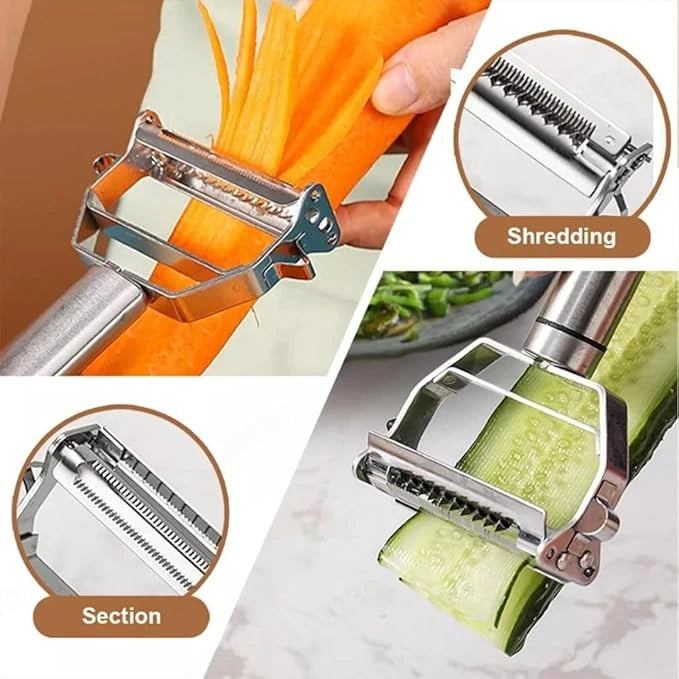 QuickSlice™ – 3-in-1 Stainless Peeler