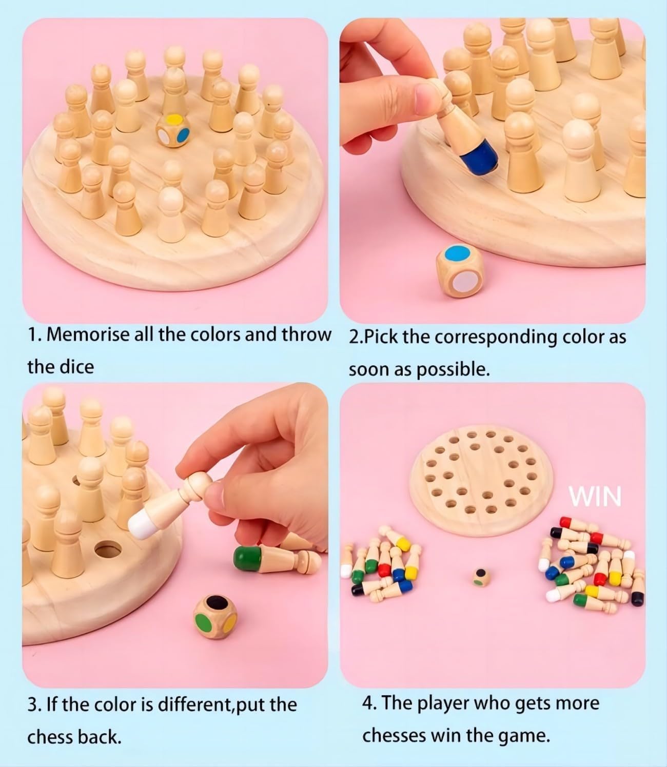 MemoryMaster™ Color Chess Makes Every Move Count!