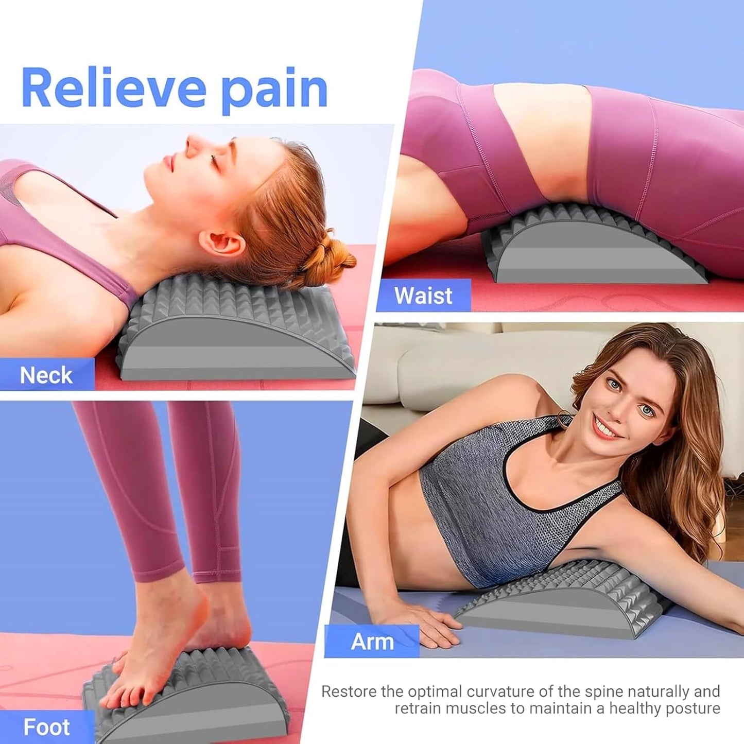 SpineEase™ Posture+ Back & Neck Stretcher | Sit. Stretch. Straighten.