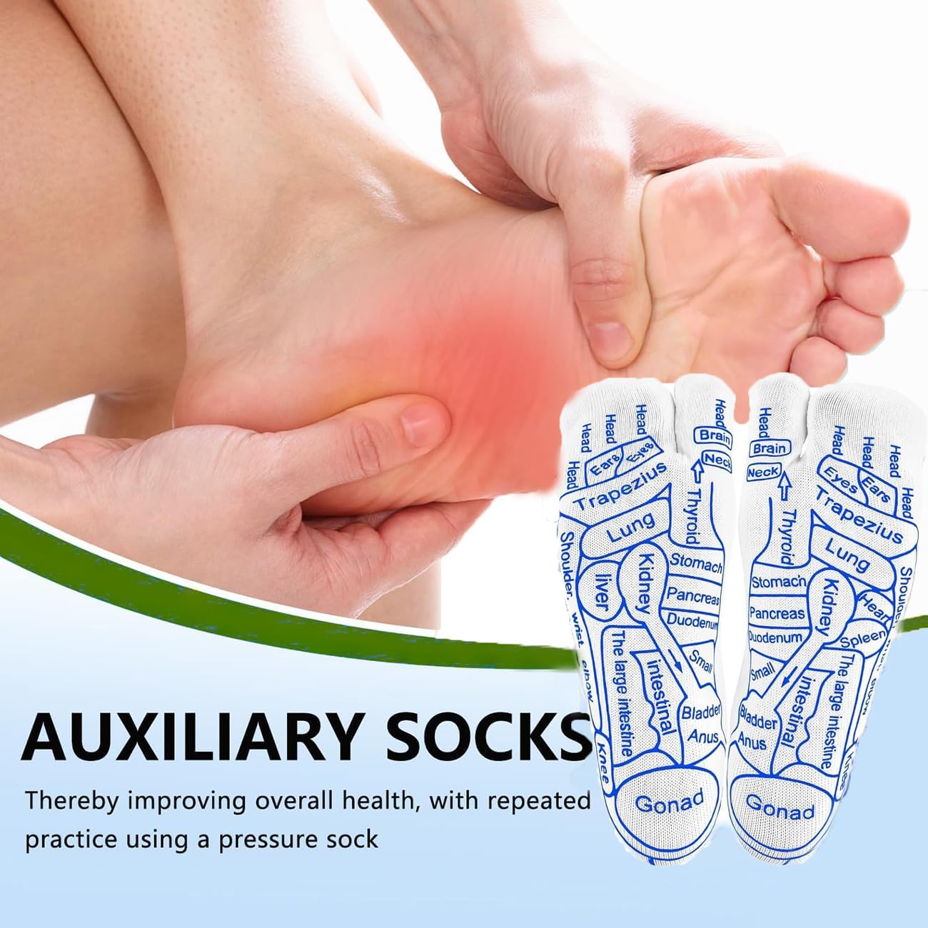 SoleMap™ – Reflexology Socks + Acupoint Massage Pen | Full Body Relief at Your Fingertips