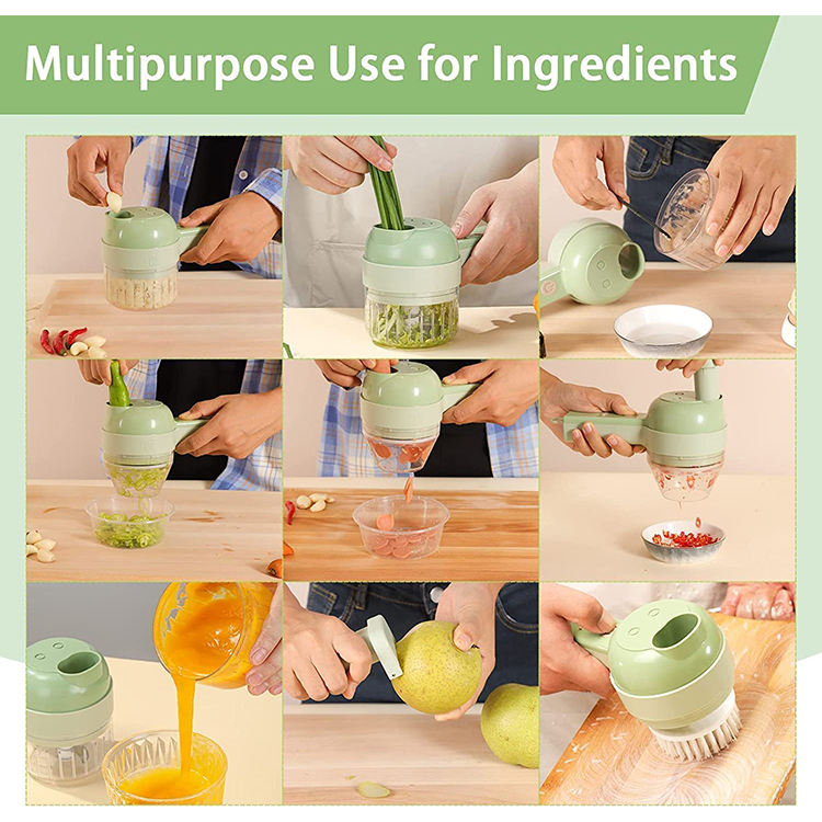 QuickPrep | 4 in 1 Electric Veggie Cutter