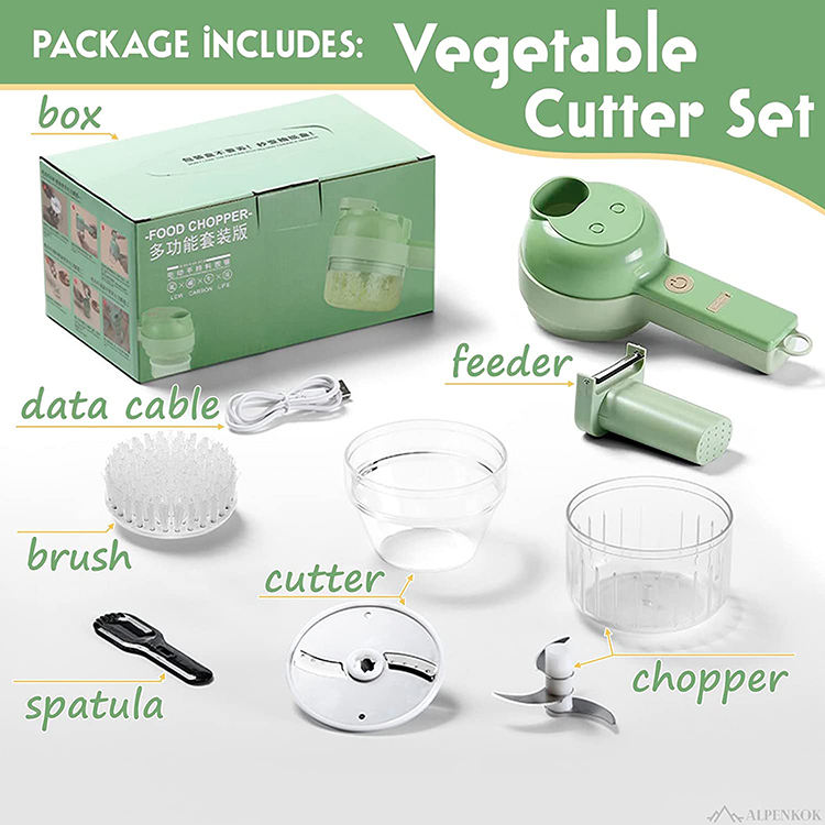 QuickPrep | 4 in 1 Electric Veggie Cutter