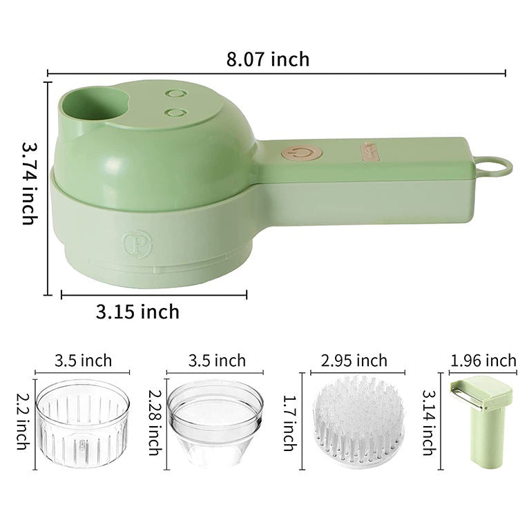 QuickPrep | 4 in 1 Electric Veggie Cutter
