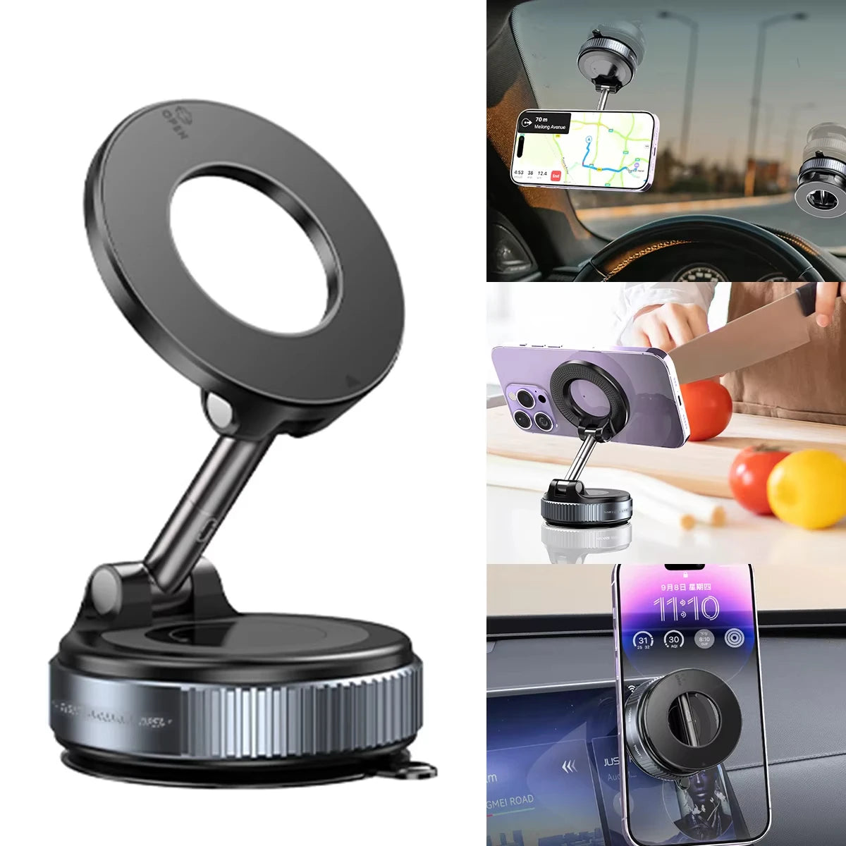 360° Vacuum Magnetic Phone Holder