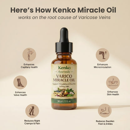 Kenko™ Varico Miracle Oil | Massage Therapy for Vein Health