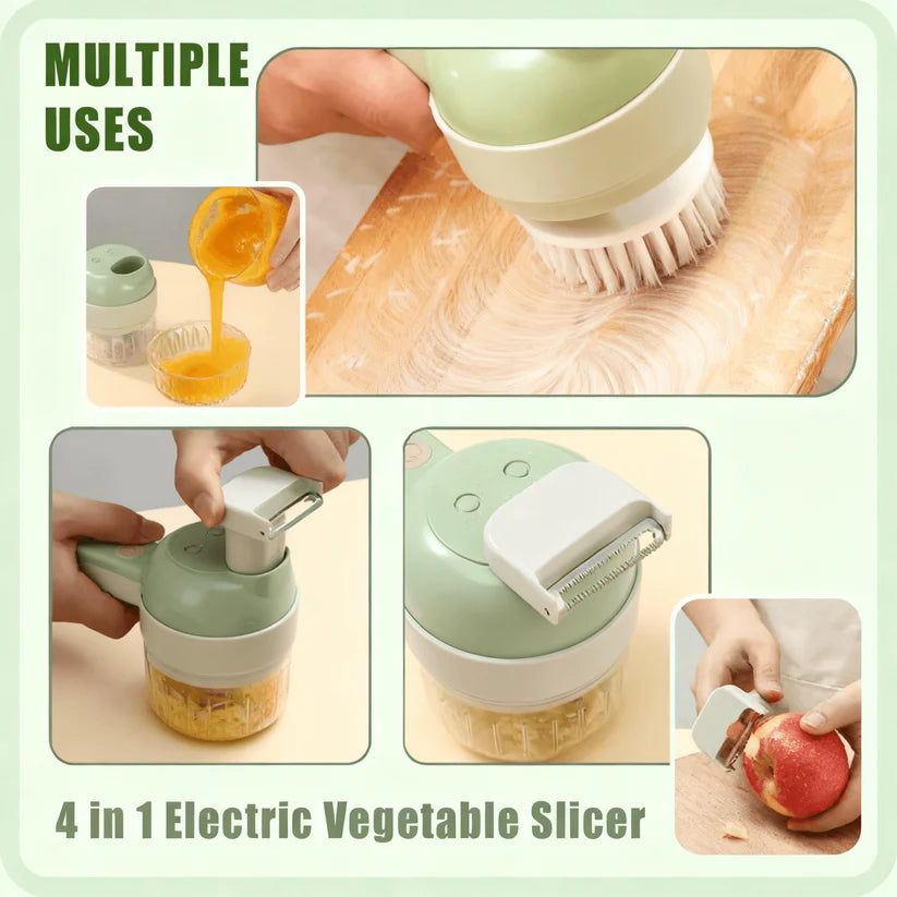 QuickPrep | 4 in 1 Electric Veggie Cutter