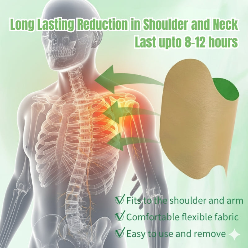 OrthoVeda™ Herbal Shoulder Pain Relief Patches – Fast, Natural Relief for Nerve Pain & Shoulder & Neck Discomfort