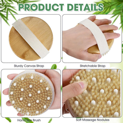 Body Depuffing Wood Brush | Accupressure Nodes | Relieves Cellulite