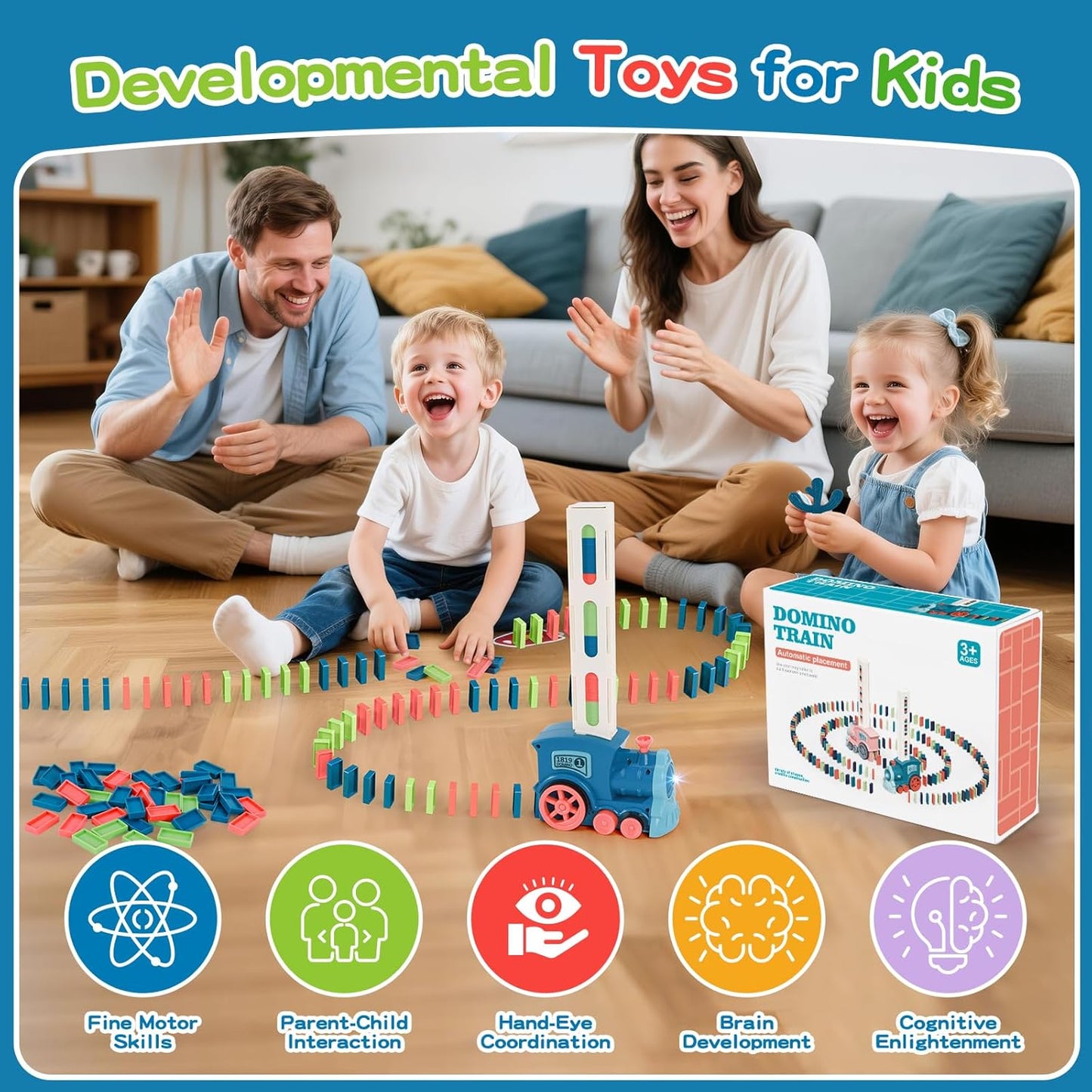 TrailCraft™ | Train Toy Domino Set For Kids