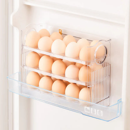 Flippable Egg Rack | Smart, Space-Saving Storage for Eggs | Stores 30 Eggs